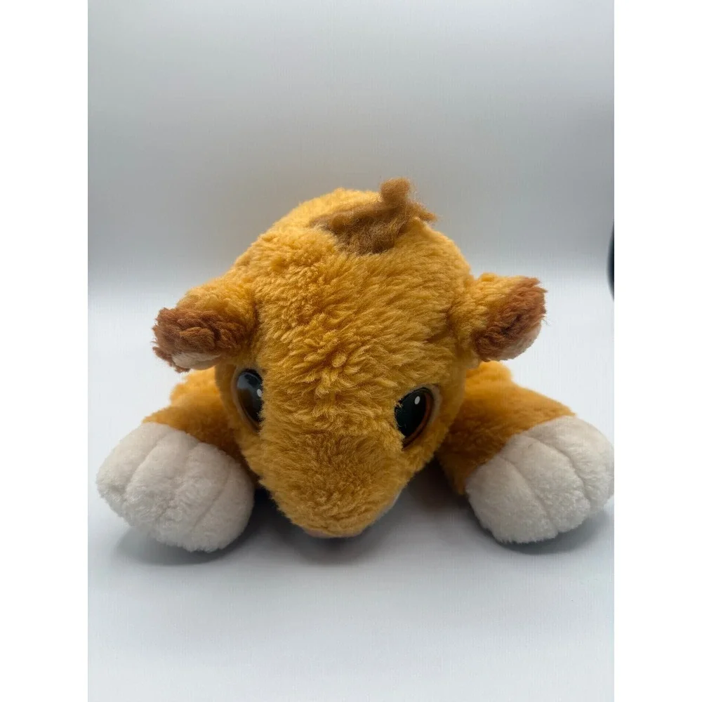 Disney The Lion King Simba Plush‎ Stuffed Animal Floppy Laying 10 Inch Orange